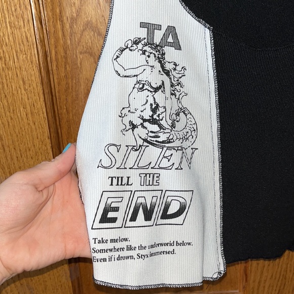 Split shirt black and white - Picture 4 of 4